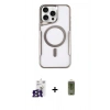 MARSİLYAN™- iPhone 16 Pro Max Kılıf Yadigar Klasik Özel Seri - Siyah Joko Magic 5D Hayalet Cam + Bilvis Titan Kamera Lens - TMGI