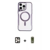 MARSİLYAN™- iPhone 16 Pro Max Kılıf Yadigar Klasik Özel Seri - Siyah Joko Magic 5D Hayalet Cam + PVD Metal Kamera Lens - GD