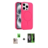 MARSİLYAN™- iPhone 16 Pro Max Kılıf Yankı Form Serisi - Şeffaf 360 Full Body Arka Koruyucu + Raze Metal Kamera Lens - NLGY