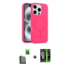MARSİLYAN™- iPhone 16 Pro Max Kılıf Yankı Form Serisi - Şeffaf 360 Full Body Arka Koruyucu + Raze Metal Kamera Lens - SH