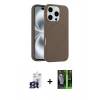 MARSİLYAN™- iPhone 16 Pro Max Kılıf Yankı Form Serisi - Şeffaf 360 Full Body Arka Koruyucu + Bilvis Titan Kamera Lens - TMGI