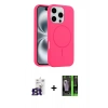 MARSİLYAN™- iPhone 16 Pro Max Kılıf Yankı Form Serisi - Şeffaf 360 Full Body Arka Koruyucu + Bilvis Titan Kamera Lens - TMGI