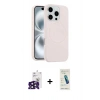 MARSİLYAN™- iPhone 16 Pro Max Kılıf Yankı Form Serisi - Şeffaf Pasifik Cam Ekran Koruyucu + Bilvis Titan Kamera Lens - SH