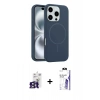 MARSİLYAN™- iPhone 16 Pro Max Kılıf Yankı Form Serisi - Siyah Bilvis 3X AR HD Cam Ekran Koruyucu + Bilvis Titan Kamera Lens - TMGI