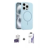 MARSİLYAN™- iPhone 16 Pro Max Kılıf Yankı Form Serisi - Siyah Bilvis 3X AR HD Cam Ekran Koruyucu + Bilvis Titan Kamera Lens - TMGI