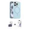 MARSİLYAN™- iPhone 16 Pro Max Kılıf Yankı Form Serisi - Siyah Bilvis 3X AR HD Cam Ekran Koruyucu + Bilvis Titan Kamera Lens - GS