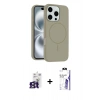 MARSİLYAN™- iPhone 16 Pro Max Kılıf Yankı Form Serisi - Siyah Bilvis 3X AR HD Cam Ekran Koruyucu + Bilvis Titan Kamera Lens - TMGI