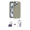 MARSİLYAN™- iPhone 16 Pro Max Kılıf Yankı Form Serisi - Siyah Bilvis 3X AR HD Cam Ekran Koruyucu + Bilvis Titan Kamera Lens - SH