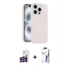 MARSİLYAN™- iPhone 16 Pro Max Kılıf Yankı Form Serisi - Siyah Bilvis 3X AR HD Cam Ekran Koruyucu + Bilvis Titan Kamera Lens - GS