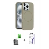 MARSİLYAN™- iPhone 16 Pro Max Kılıf Yankı Form Serisi - Siyah Bilvis 3X AR HD Cam Ekran Koruyucu + Raze Metal Kamera Lens - SH
