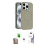 MARSİLYAN™- iPhone 16 Pro Max Kılıf Yankı Form Serisi - Siyah Bilvis 3X AR HD Cam Ekran Koruyucu + Raze Metal Kamera Lens - CLTM