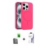MARSİLYAN™- iPhone 16 Pro Max Kılıf Yankı Form Serisi - Siyah Bilvis 3X AR HD Cam Ekran Koruyucu + Raze Metal Kamera Lens - SH