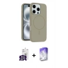 MARSİLYAN™- iPhone 16 Pro Max Kılıf Yankı Form Serisi - Siyah Bilvis 5in1 3D Magic Cam Ekran Koruyucu + Bilvis Titan Kamera Lens - GS