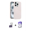 MARSİLYAN™- iPhone 16 Pro Max Kılıf Yankı Form Serisi - Siyah Bilvis 5in1 3D Magic Cam Ekran Koruyucu + Bilvis Titan Kamera Lens - TMGI