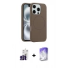 MARSİLYAN™- iPhone 16 Pro Max Kılıf Yankı Form Serisi - Siyah Bilvis 5in1 3D Magic Cam Ekran Koruyucu + Bilvis Titan Kamera Lens - TMGI