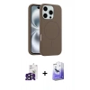 MARSİLYAN™- iPhone 16 Pro Max Kılıf Yankı Form Serisi - Siyah Bilvis 5in1 5D Magic Hayalet Cam Ekran Koruyucu + Bilvis Titan Kamera Lens - SH