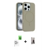 MARSİLYAN™- iPhone 16 Pro Max Kılıf Yankı Form Serisi - Siyah Bilvis Hayalet Cam Ekran Koruyucu + Raze Metal Kamera Lens - BZ