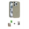 MARSİLYAN™- iPhone 16 Pro Max Kılıf Yankı Form Serisi - Siyah Bilvis Hayalet Cam Ekran Koruyucu + Raze Metal Kamera Lens - CLTM
