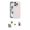 MARSİLYAN™- iPhone 16 Pro Max Kılıf Yankı Form Serisi - Siyah Bilvis Hayalet Cam Ekran Koruyucu + Raze Metal Kamera Lens - CLTM