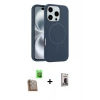 MARSİLYAN™- iPhone 16 Pro Max Kılıf Yankı Form Serisi - Siyah Bilvis Hayalet Cam Ekran Koruyucu + Raze Metal Kamera Lens - CLTM