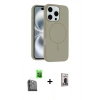 MARSİLYAN™- iPhone 16 Pro Max Kılıf Yankı Form Serisi - Siyah Bilvis Hayalet Cam Ekran Koruyucu + Raze Metal Kamera Lens - SH