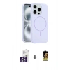 MARSİLYAN™- iPhone 16 Pro Max Kılıf Yankı Form Serisi - Siyah Buffer Cam Ekran Koruyucu + Bilvis Titan Kamera Lens - GS