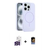 MARSİLYAN™- iPhone 16 Pro Max Kılıf Yankı Form Serisi - Siyah Buffer Hayalet Cam Ekran Koruyucu + Bilvis Titan Kamera Lens - SH