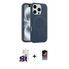 MARSİLYAN™- iPhone 16 Pro Max Kılıf Yankı Form Serisi - Siyah Buffer Hayalet Cam Ekran Koruyucu + Bilvis Titan Kamera Lens - SH