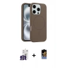 MARSİLYAN™- iPhone 16 Pro Max Kılıf Yankı Form Serisi - Siyah Buffer Hayalet Cam Ekran Koruyucu + Bilvis Titan Kamera Lens - TMGI