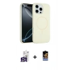 MARSİLYAN™- iPhone 16 Pro Max Kılıf Yankı Form Serisi - Siyah Buffer Hayalet Cam Ekran Koruyucu + Bilvis Titan Kamera Lens - TMGI