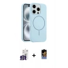 MARSİLYAN™- iPhone 16 Pro Max Kılıf Yankı Form Serisi - Siyah Buffer Hayalet Cam Ekran Koruyucu + Bilvis Titan Kamera Lens - TMGI