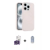 MARSİLYAN™- iPhone 16 Pro Max Kılıf Yankı Form Serisi - Siyah Joko Magic 5D Cam + Bilvis Titan Kamera Lens - SH