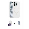 MARSİLYAN™- iPhone 16 Pro Max Kılıf Yankı Form Serisi - Siyah Joko Magic 5D Cam + Bilvis Titan Kamera Lens - GS