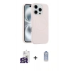 MARSİLYAN™- iPhone 16 Pro Max Kılıf Yankı Form Serisi - Siyah Joko Magic 5D Cam + Bilvis Titan Kamera Lens - GS