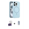 MARSİLYAN™- iPhone 16 Pro Max Kılıf Yankı Form Serisi - Siyah Joko Magic 5D Cam + Bilvis Titan Kamera Lens - SH