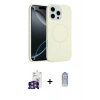 MARSİLYAN™- iPhone 16 Pro Max Kılıf Yankı Form Serisi - Siyah Joko Magic 5D Cam + Bilvis Titan Kamera Lens - GS