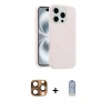 MARSİLYAN™- iPhone 16 Pro Max Kılıf Yankı Form Serisi - Siyah Joko Magic 5D Cam + Pers Alüminyum Kamera Lens - CLTM