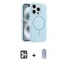 MARSİLYAN™- iPhone 16 Pro Max Kılıf Yankı Form Serisi - Siyah Joko Magic 5D Cam + PVD Metal Kamera Lens - GS