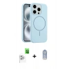 MARSİLYAN™- iPhone 16 Pro Max Kılıf Yankı Form Serisi - Siyah Joko Magic 5D Cam + Raze Metal Kamera Lens - BZ