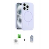 MARSİLYAN™- iPhone 16 Pro Max Kılıf Yankı Form Serisi - Siyah Joko Magic 5D Cam + Raze Metal Kamera Lens - BZ