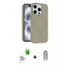 MARSİLYAN™- iPhone 16 Pro Max Kılıf Yankı Form Serisi - Siyah Joko Magic 5D Cam + Raze Metal Kamera Lens - BZ