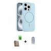 MARSİLYAN™- iPhone 16 Pro Max Kılıf Yankı Form Serisi - Siyah Joko Magic 5D Cam + Raze Metal Kamera Lens - CLTM