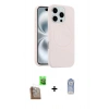 MARSİLYAN™- iPhone 16 Pro Max Kılıf Yankı Form Serisi - Siyah Joko Magic 5D Cam + Raze Metal Kamera Lens - CLTM