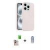 MARSİLYAN™- iPhone 16 Pro Max Kılıf Yankı Form Serisi - Siyah Joko Magic 5D Cam + Raze Metal Kamera Lens - NLGY