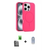 MARSİLYAN™- iPhone 16 Pro Max Kılıf Yankı Form Serisi - Siyah Joko Magic 5D Cam + Raze Metal Kamera Lens - SH