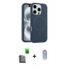 MARSİLYAN™- iPhone 16 Pro Max Kılıf Yankı Form Serisi - Siyah Joko Magic 5D Cam + Raze Metal Kamera Lens - SH
