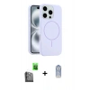 MARSİLYAN™- iPhone 16 Pro Max Kılıf Yankı Form Serisi - Siyah Joko Magic 5D Cam + Raze Metal Kamera Lens - SH