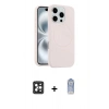 MARSİLYAN™- iPhone 16 Pro Max Kılıf Yankı Form Serisi - Siyah Joko Magic 5D Cam + PVD Metal Kamera Lens - SH