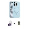 MARSİLYAN™- iPhone 16 Pro Max Kılıf Yankı Form Serisi - Siyah Joko Magic 5D Hayalet Cam + Bilvis Titan Kamera Lens - GS