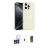 MARSİLYAN™- iPhone 16 Pro Max Kılıf Yankı Form Serisi - Siyah Joko Magic 5D Hayalet Cam + Bilvis Titan Kamera Lens - GS
